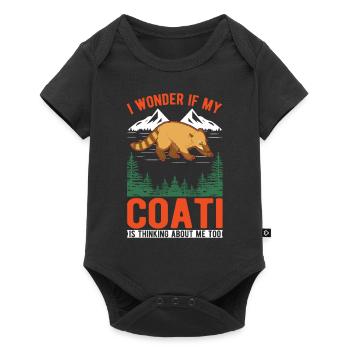 Coati Cadeau Coati Proboscis - Body à manches courtes Premium Bébé - noir - Devant