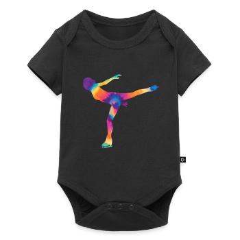 Patinage - Body à manches courtes Premium Bébé - noir - Devant