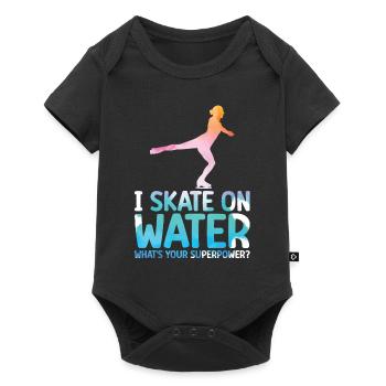 Patinage - Body à manches courtes Premium Bébé - noir - Devant
