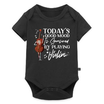 Violoniste violoniste La bonne humeur d’aujourd’hui - Body à manches courtes Premium Bébé - noir - Devant