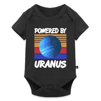 Propulsé par URANUS Retro Solar System Planet - Body à manches courtes Premium Bébé - noir - Devant