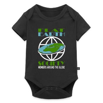 Un membre de la Flat Earth Society à travers le monde est drôle - Body à manches courtes Premium Bébé - noir - Devant