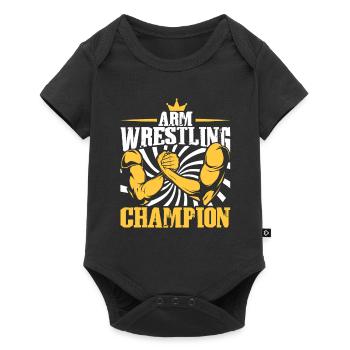 Arm Wrestling Champion - Baby Premium Kurzarmbody - Schwarz - Vorne