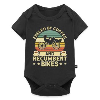 Vélo couché Cycliste couché - Body à manches courtes Premium Bébé - noir - Devant