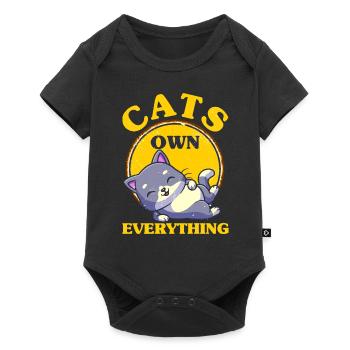 Cat Parents Cat Cats Sayings Gift - Baby Premium short-sleeve bodysuit - black - Front
