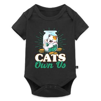 Cat Sayings Cat Cat Lover Gift - Baby Premium short-sleeve bodysuit - black - Front