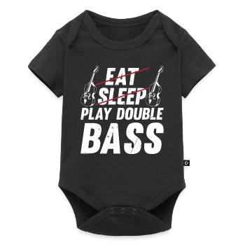 Contrebassiste - Eat Sleep Play Double Bass - Body à manches courtes Premium Bébé - noir - Devant