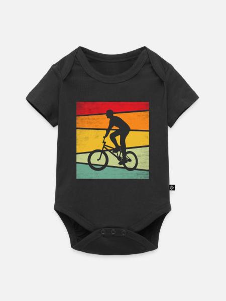 BMX Retro - Baby Premium Kurzarmbody - Schwarz