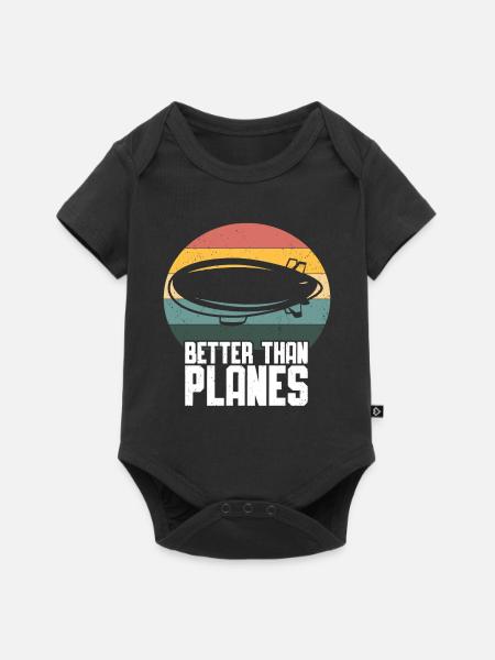 Zeppelin - Baby Premium Kurzarmbody - Schwarz