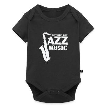 Nothing but Jazz Music Musik Saxophon - Baby Premium Kurzarmbody - Schwarz - Vorne