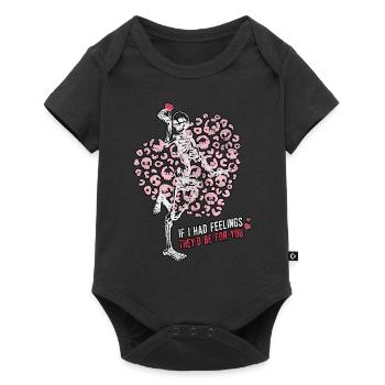 If I Had Feelings They'd Skeleton Valentine's Day - Baby Premium short-sleeve bodysuit - black - Front