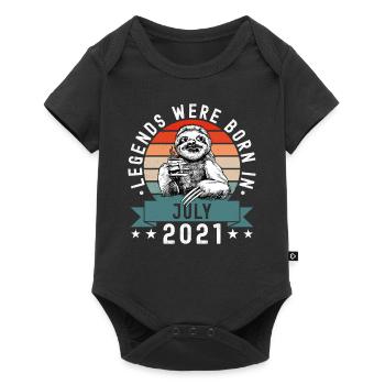 Legends Were Born In July 2021 Sloth Sloth - Baby Premium short-sleeve bodysuit - black - Front