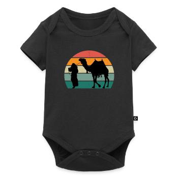 Camels Camel Desert Arabia Dromedary Camel - Baby Premium short-sleeve bodysuit - black - Front