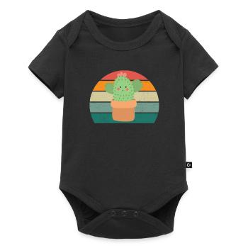 Cacti Spine Desert Desert Plant Aloe Cactus - Baby Premium short-sleeve bodysuit - black - Front