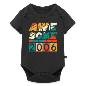 2006 Né 18e anniversaire Année de naissance Millésime - Body à manches courtes Premium Bébé - noir - Devant