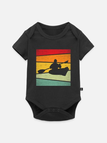 Kanusport Retro - Baby Premium Kurzarmbody - Schwarz