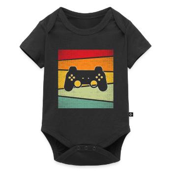 Gaming Retro - Baby Premium short-sleeve bodysuit - black - Front