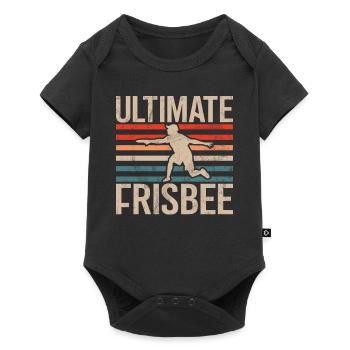 Ultimate Frisbee & Disc Golf Frisbee Design - Baby Premium Kurzarmbody - Schwarz - Vorne