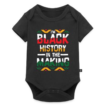 Black Histroy Month Stolz Afro Americkaner für - Baby Premium Kurzarmbody - Schwarz - Vorne