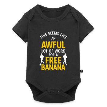 Läufer Joggen - Baby Premium Kurzarmbody - Schwarz - Vorne
