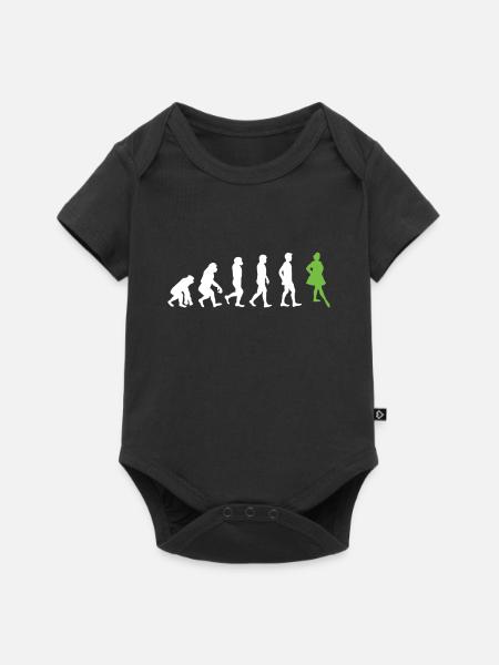 Irischer Tanz - Baby Premium Kurzarmbody - Schwarz