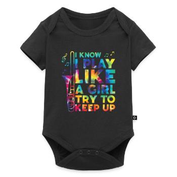 Trombone - Baby Premium short-sleeve bodysuit - black - Front