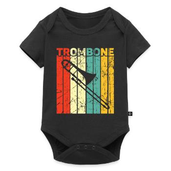 Trombone - Baby Premium short-sleeve bodysuit - black - Front