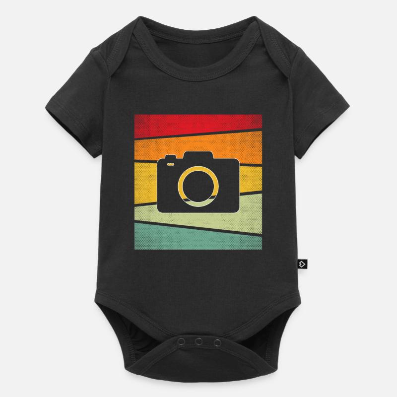 Caméra Rétro - Body à manches courtes Premium Bébé - noir