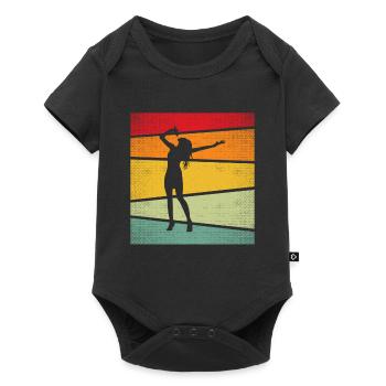 Singing Retro - Baby Premium short-sleeve bodysuit - black - Front