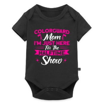 Colorguard Mom ici pour le spectacle de la mi-temps Fahnenwac - Body à manches courtes Premium Bébé - noir - Devant