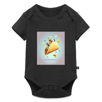 Taco Lover Disassembled Taco Food Humor - Baby Premium short-sleeve bodysuit - black - Front