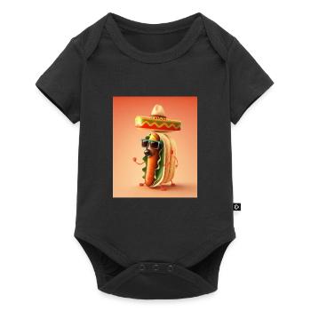 Mexican Hotdog Lover Dabbing Mexican Hotdog - Baby Premium short-sleeve bodysuit - black - Front