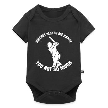 Cricket Cricket team Cricket team - Baby Premium short-sleeve bodysuit - black - Front