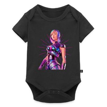 Space Girl 1 - Body à manches courtes Premium Bébé - noir - Devant