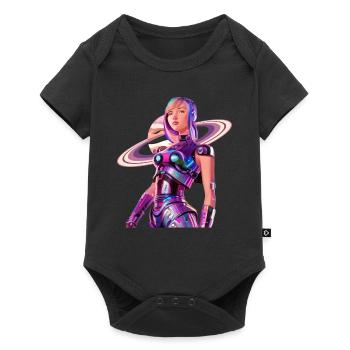 Space Girl 2 - Body à manches courtes Premium Bébé - noir - Devant