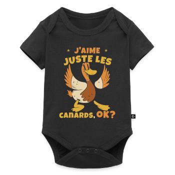 J'Aime Juste Les Canards - Body à manches courtes Premium Bébé - noir - Devant
