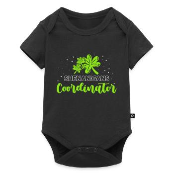 Coordonnatrice de Shenanigan’s de Merry St. Patrick’s - Body à manches courtes Premium Bébé - noir - Devant
