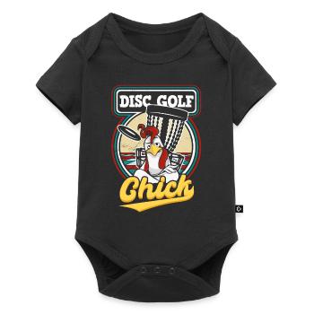Disc Golf Chick - Body à manches courtes Premium Bébé - noir - Devant