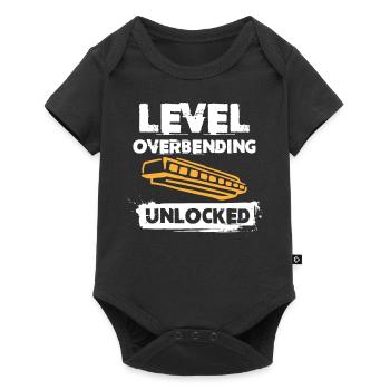 Harmonica player, Harmonica music - Baby Premium short-sleeve bodysuit - black - Front