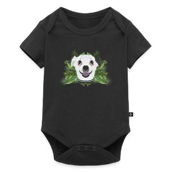 Tropical Chihuahua - Baby Premium short-sleeve bodysuit - black - Front
