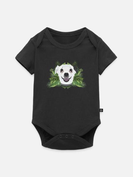 Tropical Chihuahua - Baby Premium Kurzarmbody - Schwarz