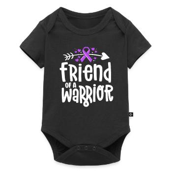 Friend Of A Warrior Support Team Alzheimers - Baby Premium short-sleeve bodysuit - black - Front