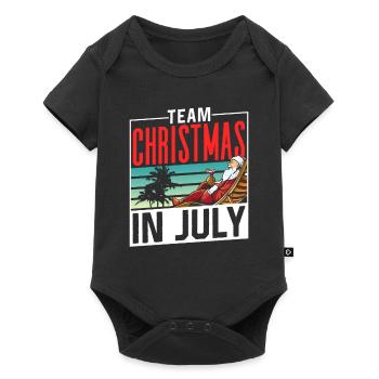 L’équipe Weihnachten Im Juli Santa Christmas en juillet - Body à manches courtes Premium Bébé - noir - Devant