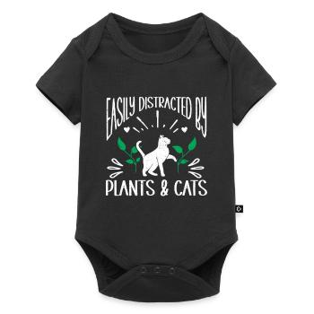 Pflanzen Gartenarbeit Gärtner Landschaftsarchitekt - Baby Premium Kurzarmbody - Schwarz - Vorne