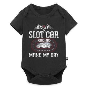 Slot Car Racing Make My Day - Slot Car - Baby Premium short-sleeve bodysuit - black - Front