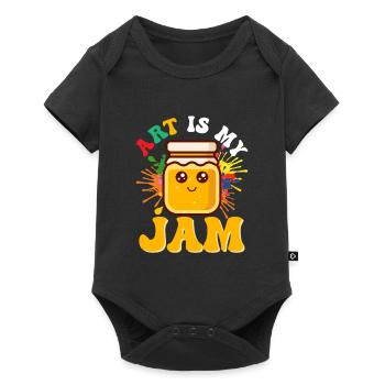 Art Is My Jam Education Art Teacher - Baby Premium Kurzarmbody - Schwarz - Vorne