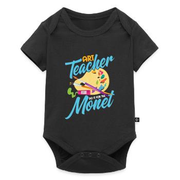 Art Teacher Do It For The Monet Artist Education - Baby Premium Kurzarmbody - Schwarz - Vorne