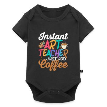 Professeur d’art instantané Il suffit d’ajouter l’artiste de café Educati - Body à manches courtes Premium Bébé - noir - Devant