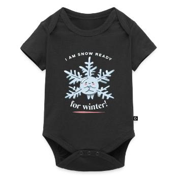 Je suis prêt pour la neige pour l’hiver! Drôle de neige hiver - Body à manches courtes Premium Bébé - noir - Devant