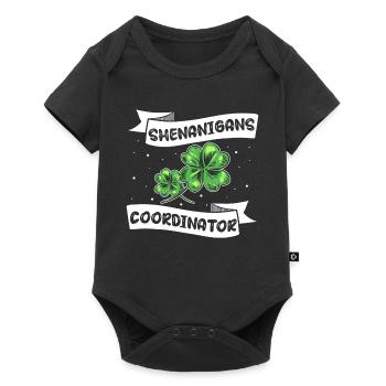 Coordonnatrice de Shenanigan’s de Merry St. Patrick’s - Body à manches courtes Premium Bébé - noir - Devant
